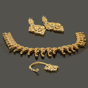 Golden Dewdrop Choker Set – Rs. 5100