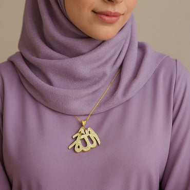 Allah Pendant – American Diamond Shine