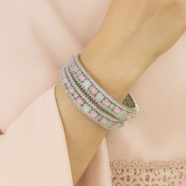 Lightweight Bangles – Sparkling American Diamond Detailing