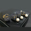 Luxurious Gold-Plated Crystal and Pearl Locket Set
