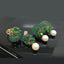 Luxurious Gold-Plated Crystal and Pearl Locket Set