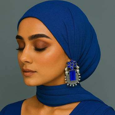 Royal Ethnic Statement Earrings – Elegant Antique Finish