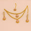 Gold Plated Necklace Set with Pink Stones – Elegant Bridal & Party Wear