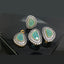 Elegant Teardrop Locket Set with Crystal Accents
