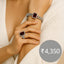 Luxury Gold And Silver-Plated Ruby Bracelet & Ring Set - Elegant Zircon Jewelry