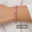 Elegant Pink Stone Bracelet – Perfect Mother's Day Gift