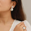 Elegant Pearl & Crystal Earrings - Timeless Luxury Jewelry