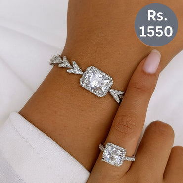 Crown CZ Center Bracelet – Rs. 1550