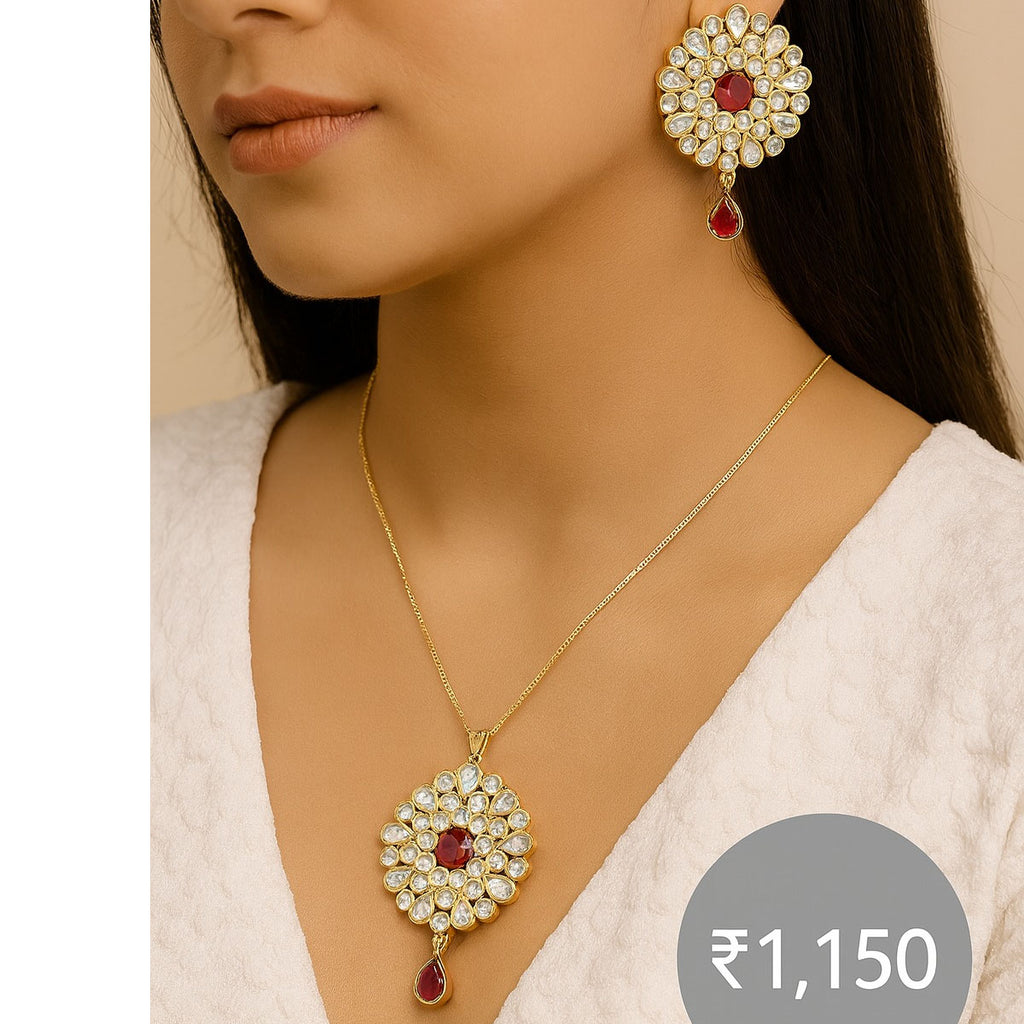 Kundan Pendant Set – Rs. 1,150