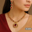 Crimson Royalty Golden Red Set – Rs. 3250