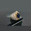 Luxurious Multi-Band Diamond Ring with Brilliant-Cut Center Stone
