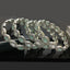 Exquisite American Diamond Bangles with Mint Green and Crystal Accents