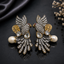 Exquisite Parrot Design Crystal Traditional Earrings with Pearl Drop