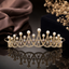 Elegant Pearl & Crystal Crown