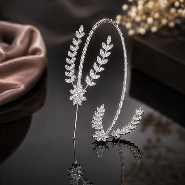 Crystal Leaf Bridal Hair Vine