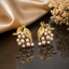 Pearl Leaf Cluster Earrings