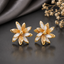 Floral Layered Stud Earrings