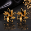 Floral Layered Stud Earrings