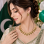 Elegant Emerald Drop Necklace Set