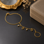 Delicate Floral Hand Chain Bracelet
