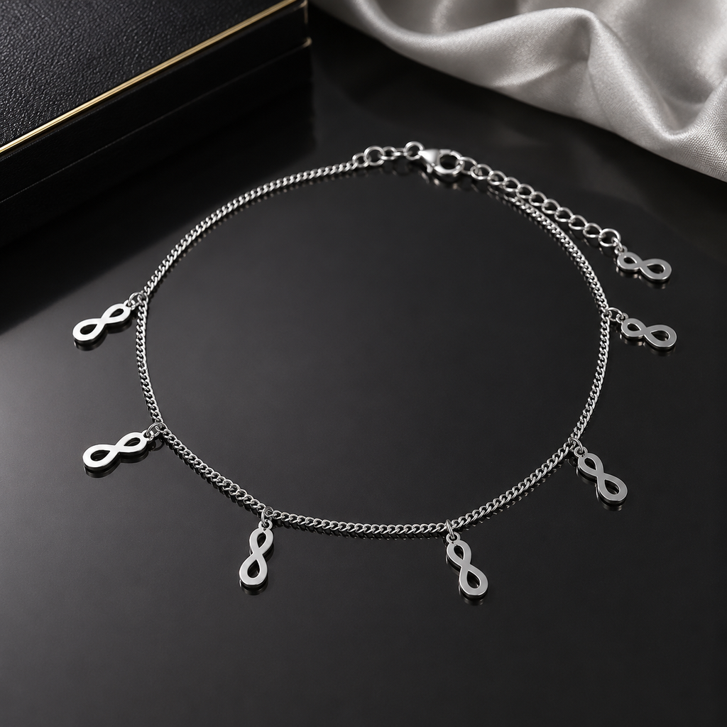 Elegant Infinity Charm Anklet