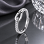 Elegant Silver-Tone CZ Ring