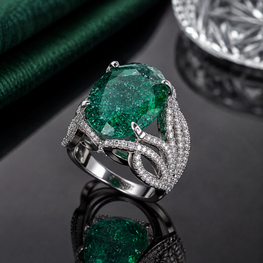 Emerald Green Statement Ring