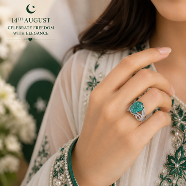 Emerald Green Statement Ring