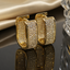 Luxury AD Gold Hoop Earrings