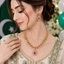 South Indian Royal Ruby & Emerald Necklace Set