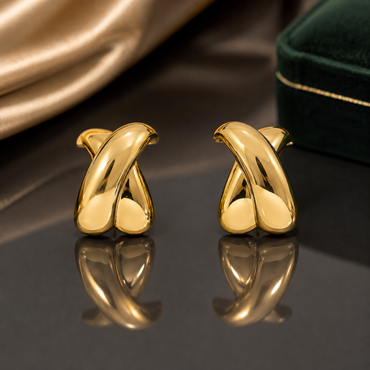 Twisted Knot Stud Earrings