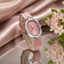 Elegant Oval Dial Leather Strap Watch