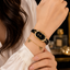 Elegant Oval Dial Leather Strap Watch