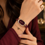 Elegant Oval Dial Leather Strap Watch