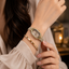 Elegant Oval Dial Leather Strap Watch