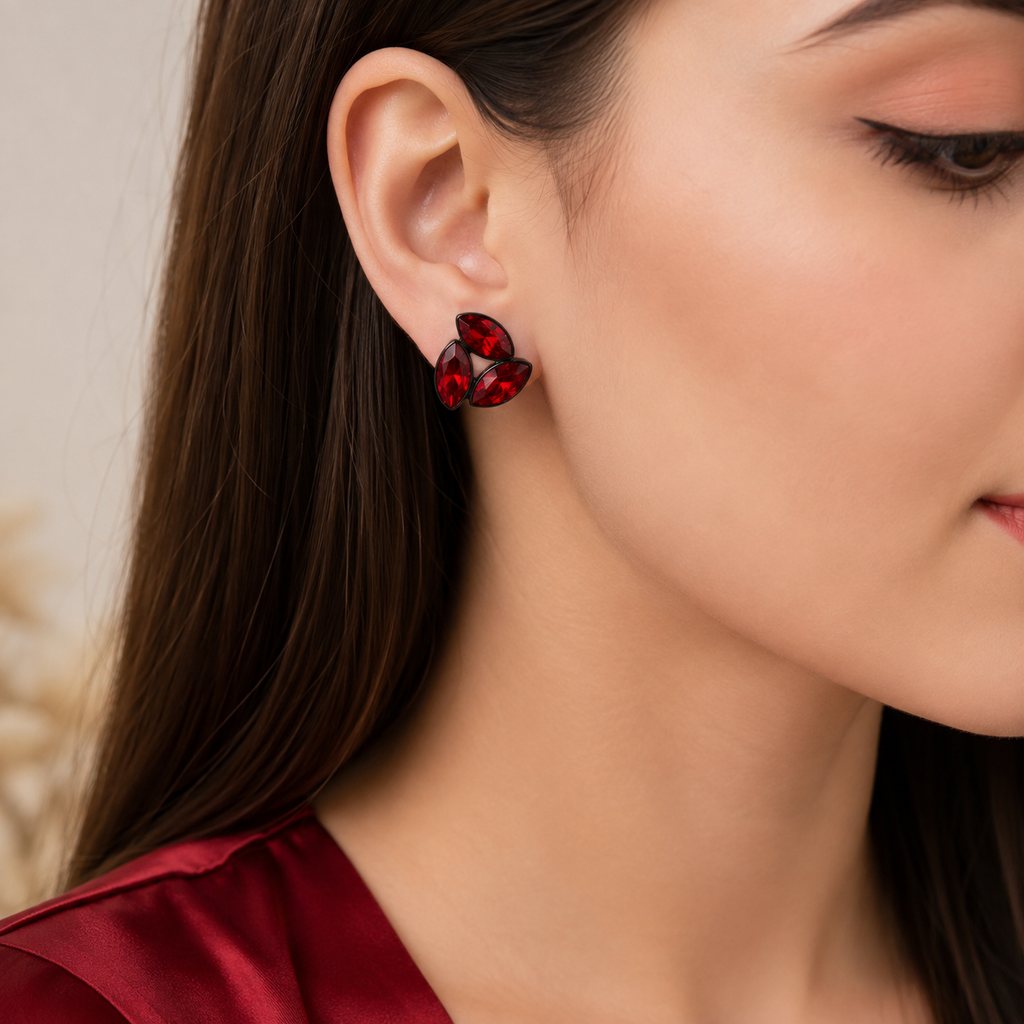 Colorful three-leaf crystal tops available in multiple vibrant colors