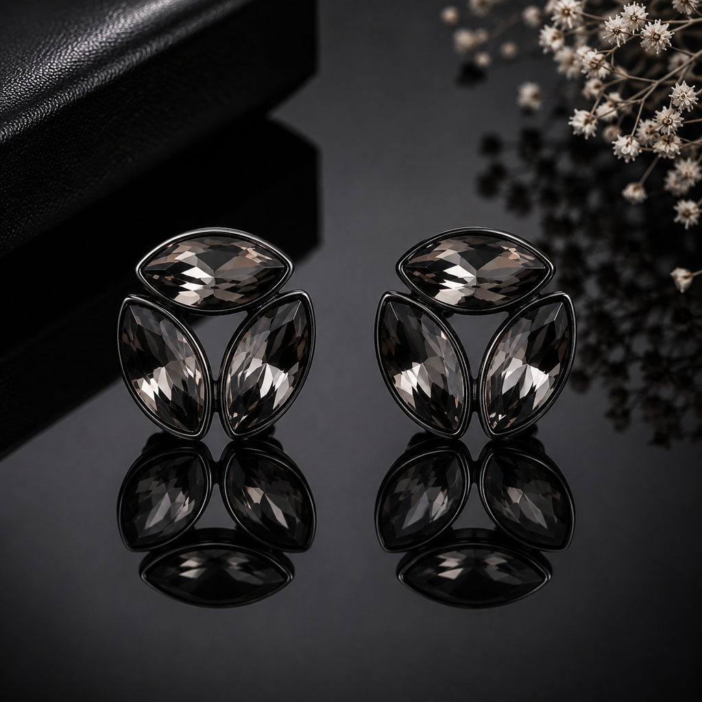 Colorful three-leaf crystal tops available in multiple vibrant colors