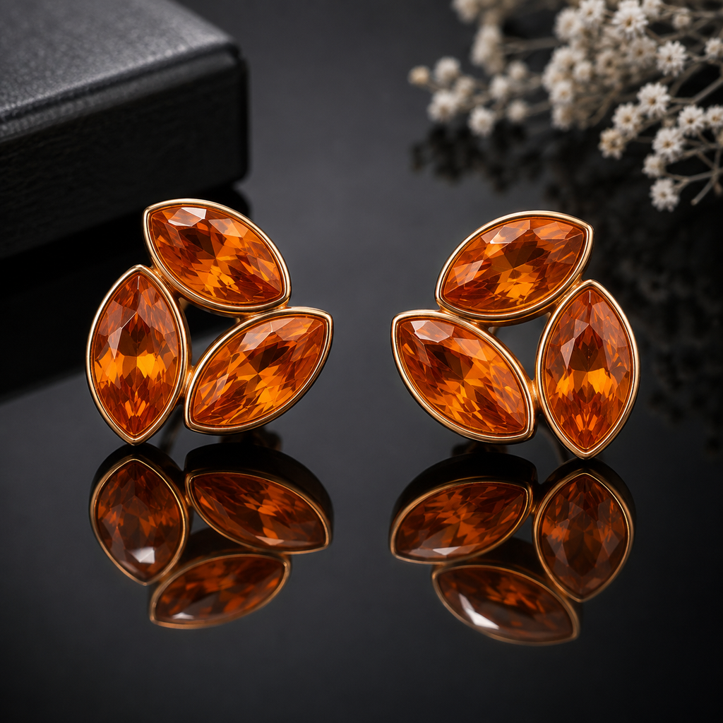 Colorful three-leaf crystal tops available in multiple vibrant colors