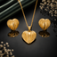 Golden Heart Locket Set