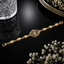 Golden Leaf Crystal Bracelet