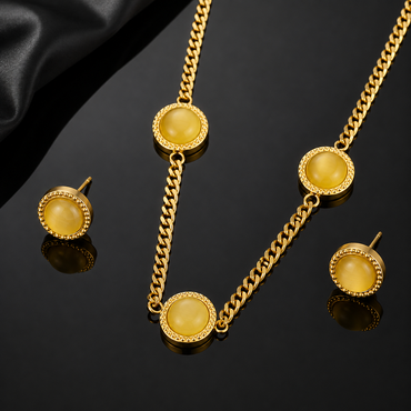 Yellow Stone Jewelry Set