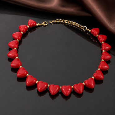 Heart Beads Necklace