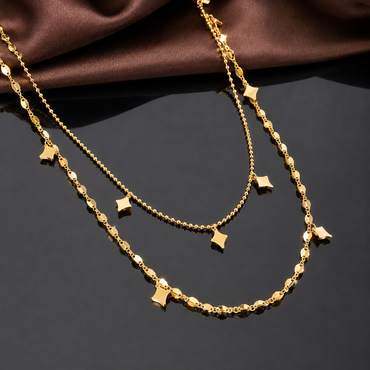 Gold Star Charm Necklace