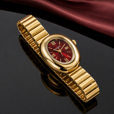 Gold Oval Watch