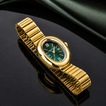 Gold Oval Watch