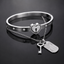 Lock Handcuff Bracelet with Key Locket Chain Set