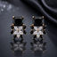Aurora Crystal Floral Stud Earrings