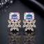 Aurora Crystal Floral Stud Earrings