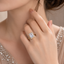 Elegant Gold Rectangular CZ Statement Ring