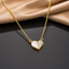 Half Pearl Heart Necklace